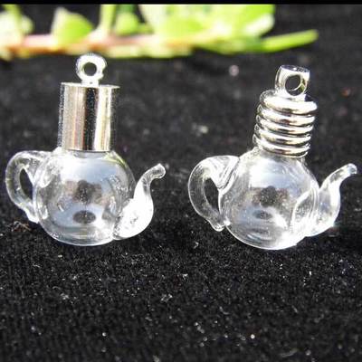 direct deal Pure handwork Glass Wishing bottle wholesale 6MM Mini teapot Glass Source of goods