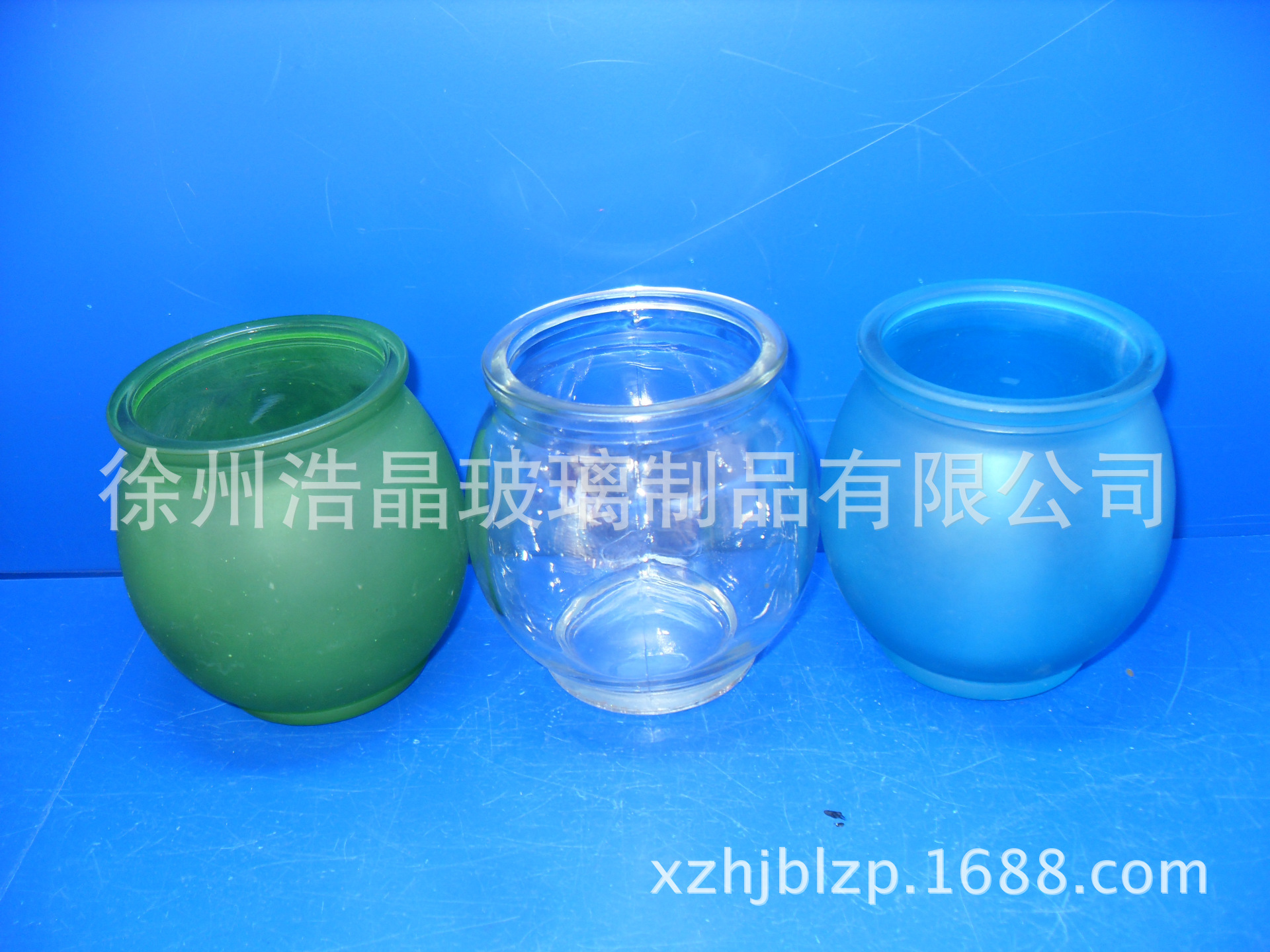 蜡烛玻璃罐烛台玻璃罐香薰玻璃蜡烛杯厂家生产配色烤花玻璃灯罩