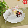 European wedding wedding lace reloving butterfly hollow ceramic snack cake disk