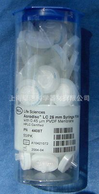 4408 美国pall PVDF膜针头过滤器25mm 0.45um
