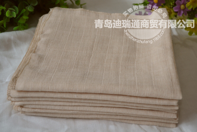 雙層彩棉紗佈手帕 嬰兒紗佈口水巾