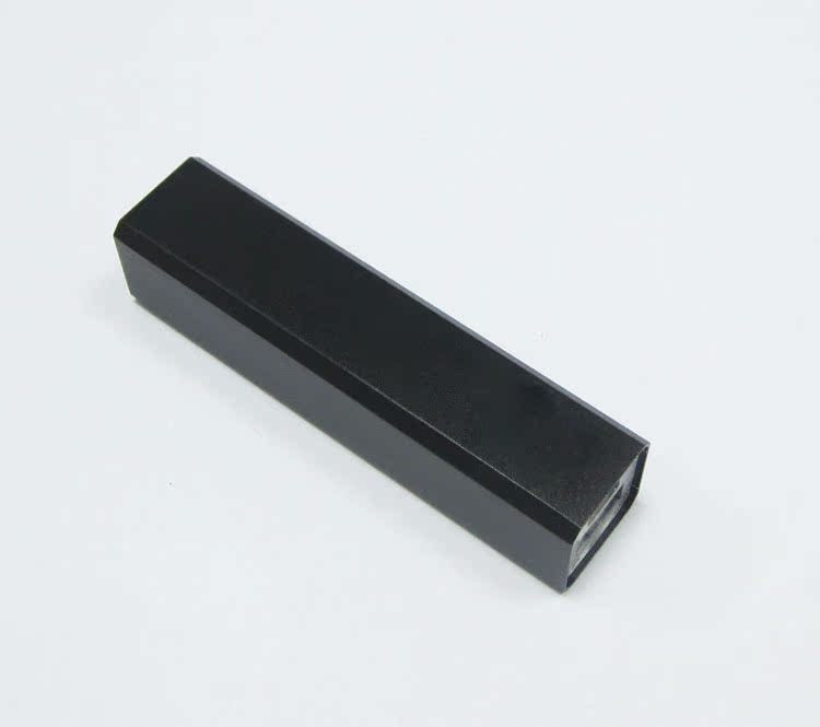 单节铝合金方柱移动电源 长方体方管无按键充电宝 可定制LOGO