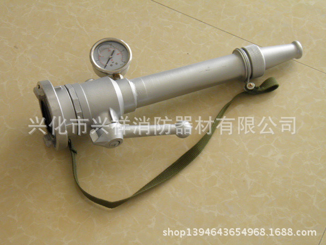 厂家直销 带压力表开关直流消防水枪 测水压装置