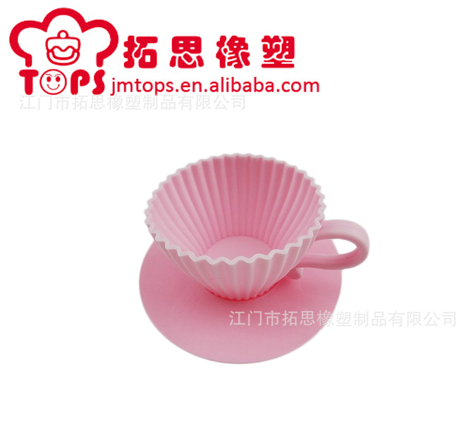 厂家热销硅胶马芬杯食品级耐高温硅胶杯形马芬杯蛋糕模