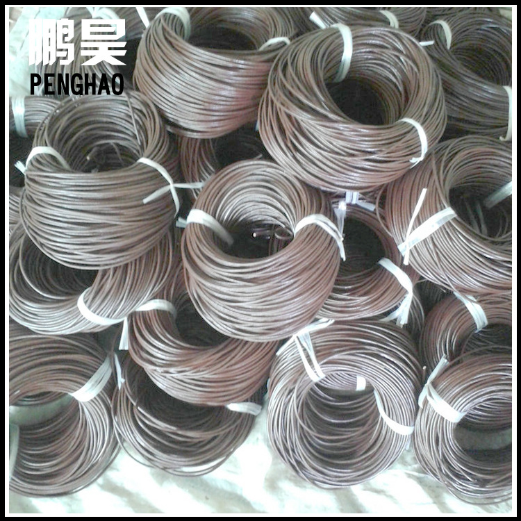 棕色牛皮绳 原色编织牛皮绳 弹力线松紧牛皮筋 diy手链绳饰品