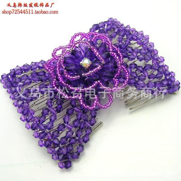 百变发梳发夹发卡 双排插梳魔法发饰亚马逊热销盘发器|ru