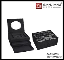 厂家直销新款蕾丝系列彩妆盒眼影盒化妆盒首饰盒可来样来图订 制