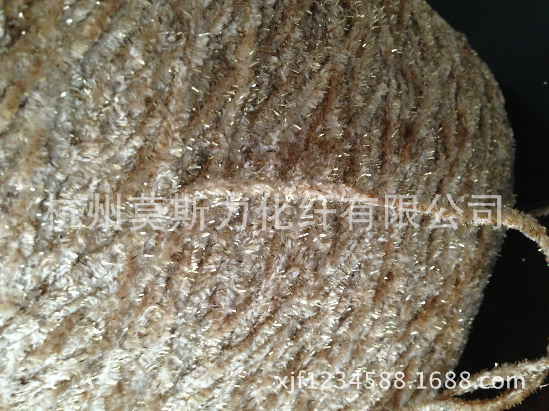 长期现货供应4.5支涤纶雪尼尔纱