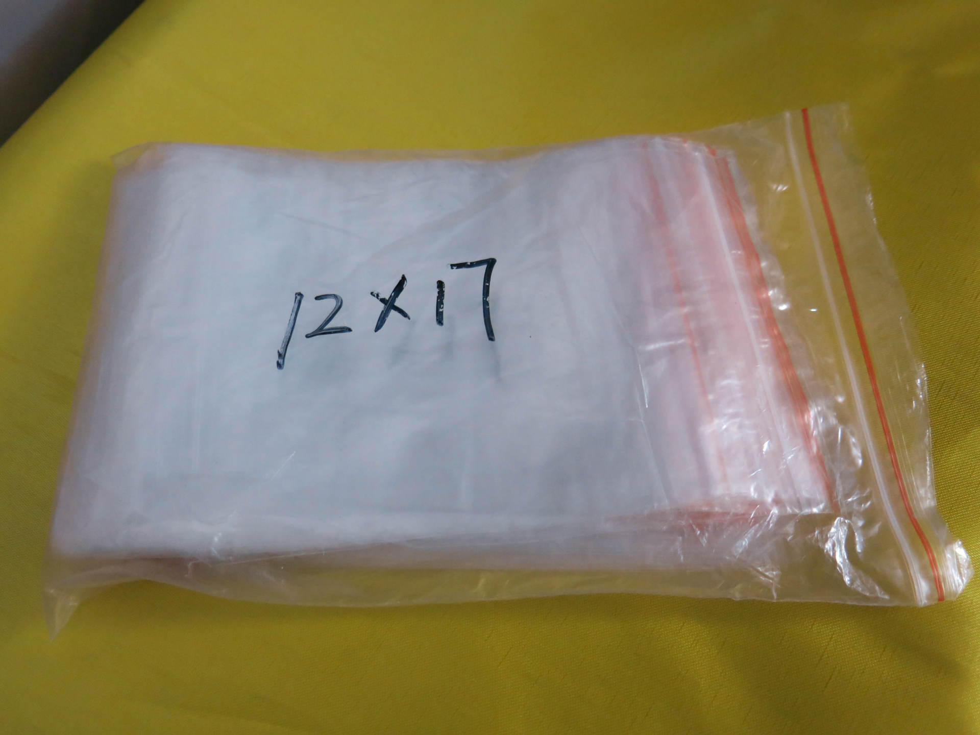 12X17cm【PE自封袋】 双面5C密封袋 食品包装自封袋 透明自封袋