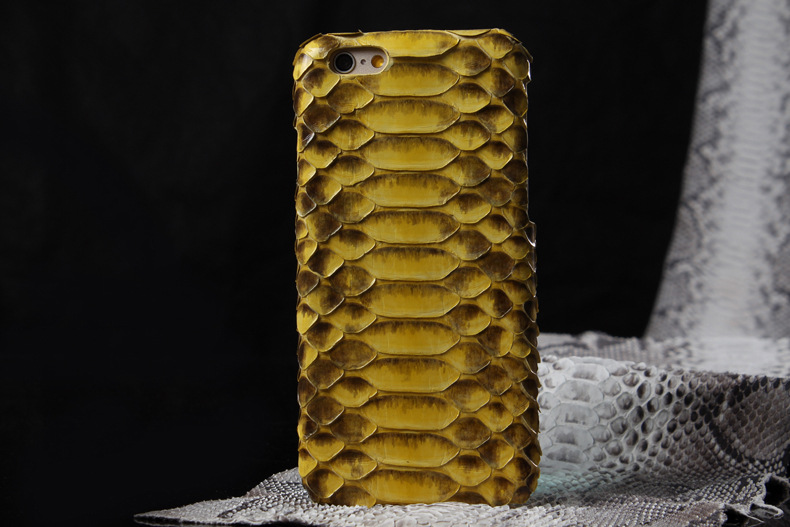 i-idea Handmade Luxury Genuine Real Python Snake Skin Leather Case Cove for Apple iPhone 6S Plus/6 Plus & iPhone 6S/6