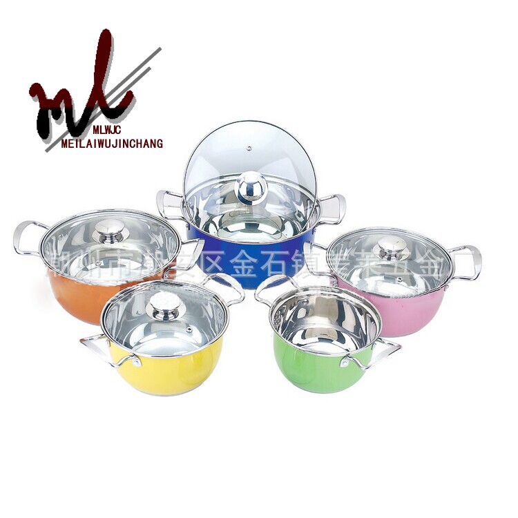 彩色五件套湯鍋