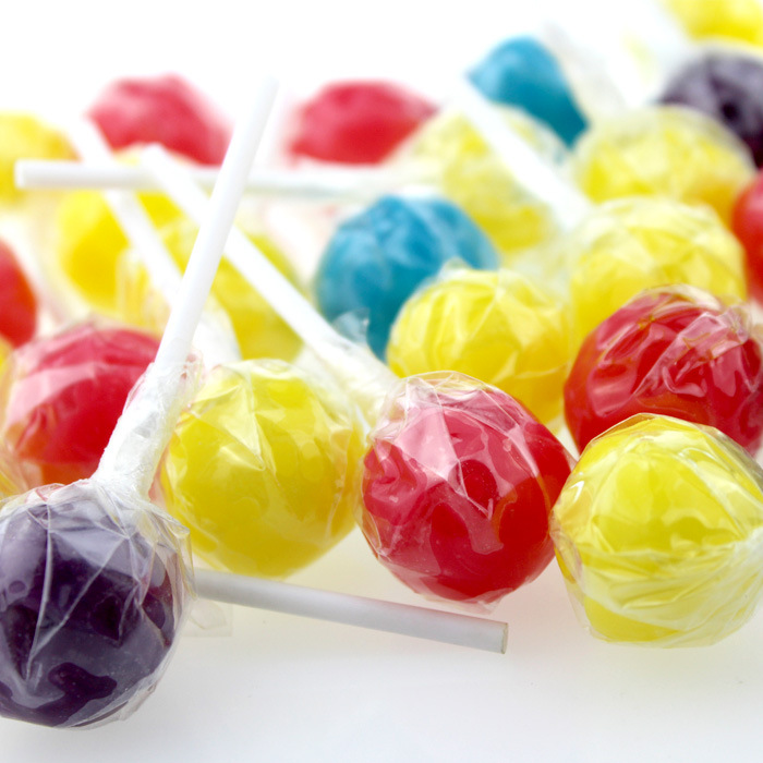出口美国零食休闲棒棒糖五种颜色随机水果口味棒棒糖10g一支|ru