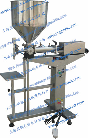 上海昱钢  台式气动膏体灌装机/酱料灌装机