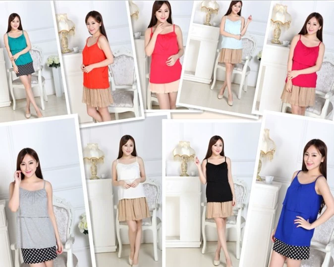 Оптовая Продажа Подтяжки для кормления грудью рубашки для кормления грудью Послеродовая одежда для кормления беременных женщин топ на бретельках базовое пальто