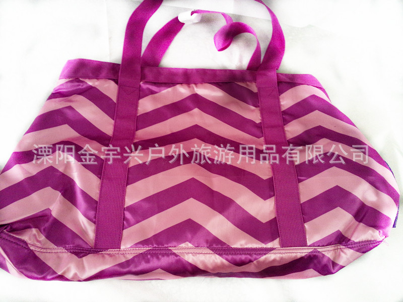 枚紅色波浪紋瑜伽袋