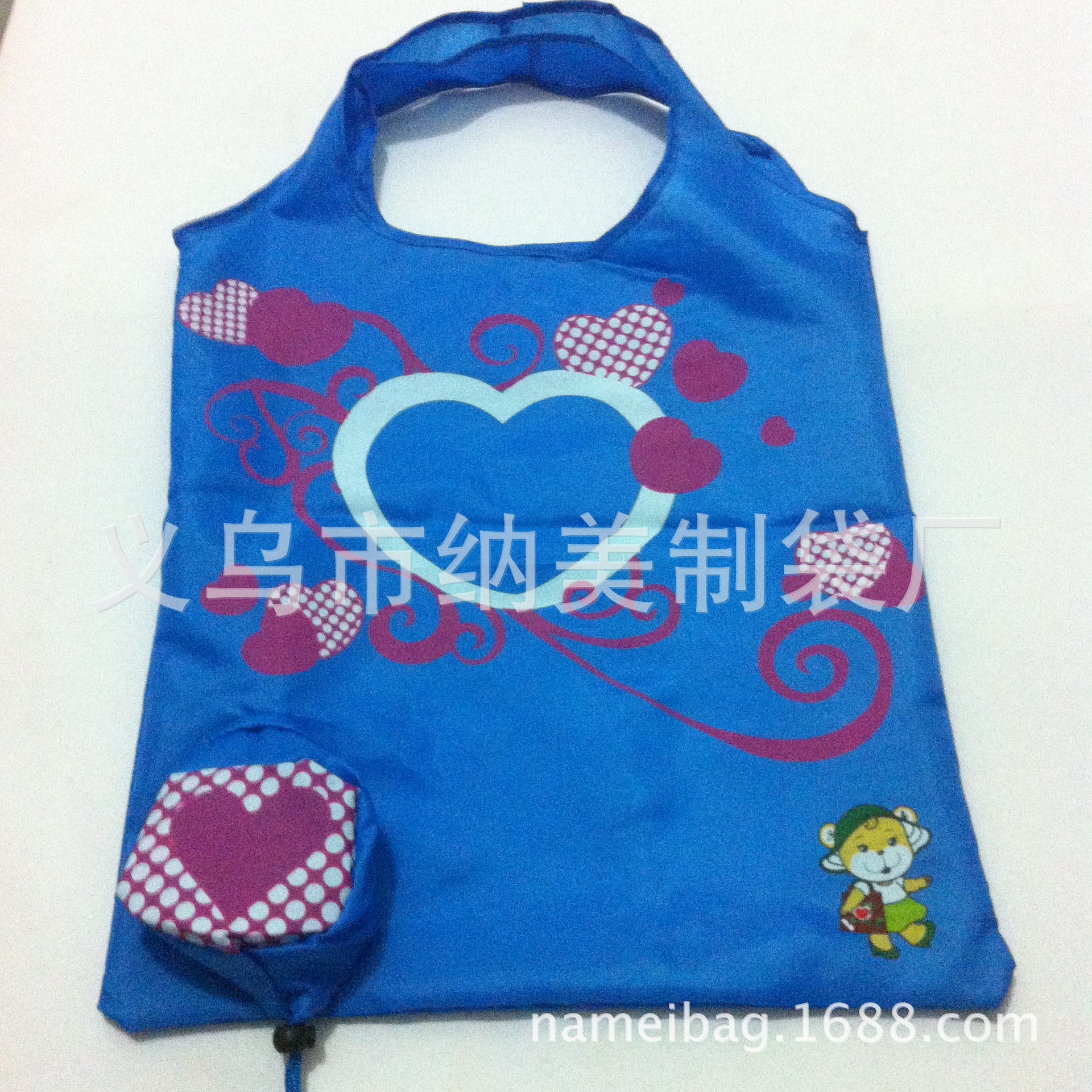 卡通龙折叠手提袋 平安银行商务礼品袋 爱心公益捐款活动礼品袋