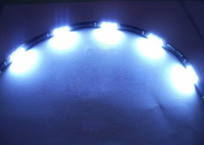 汽车LED装饰灯条 5050电车泪眼灯带 LED车内装饰灯 30CM-15SMD|ms