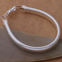 Серебряное модное серебряное браслет, аксессуар, пробная Sterling Silver 925, корейский стиль, городской стиль, оптом
