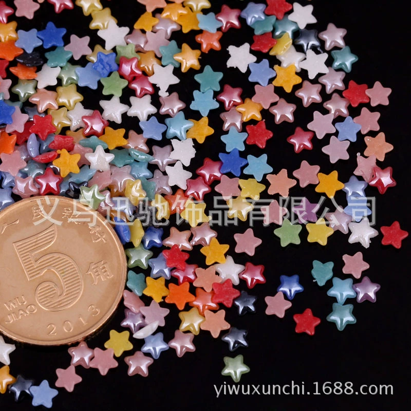 DIY Nailor Pentagon Glass Diamond Plating Term Nail Diamond DIY Ceramic Pearl Pentagon