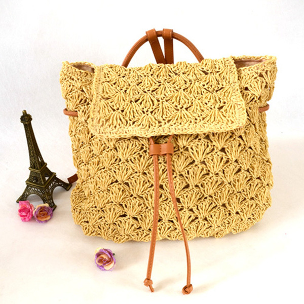wholesale new multi-functional one-shoulder one-piece fashionable straw bags