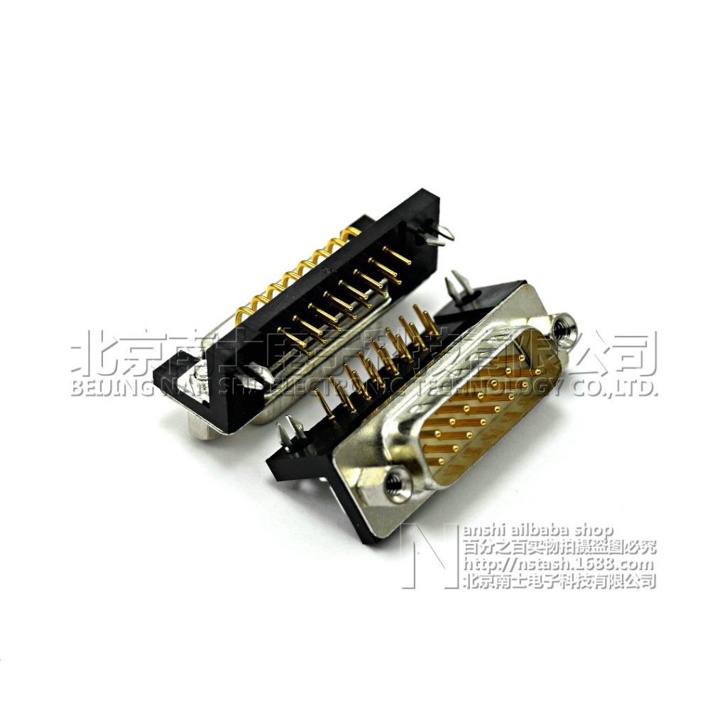 车针 DR15公头 DR15针 镀金 车PIN DB15 90度弯脚 插板式 焊板式