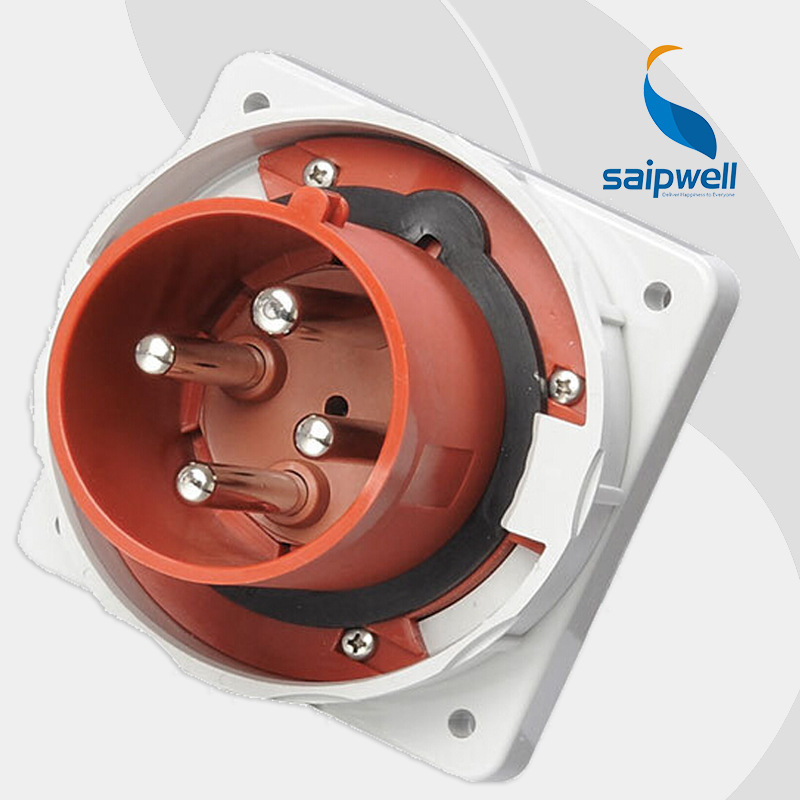 四芯125A防水工业插头 暗装工业插头 SP-3583乐清市赛邦插头插座|ru