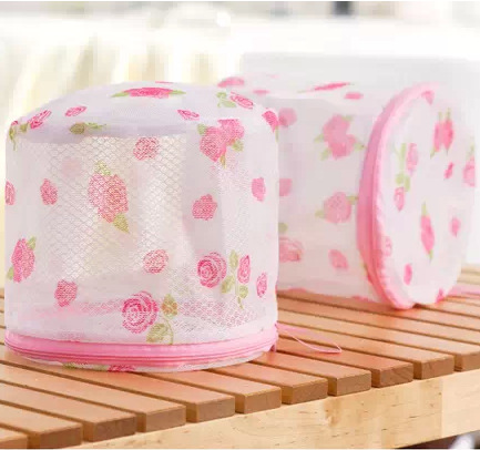 玫瑰花语折叠式文胸护洗袋 内衣洗衣袋 内衣洗护袋|ru