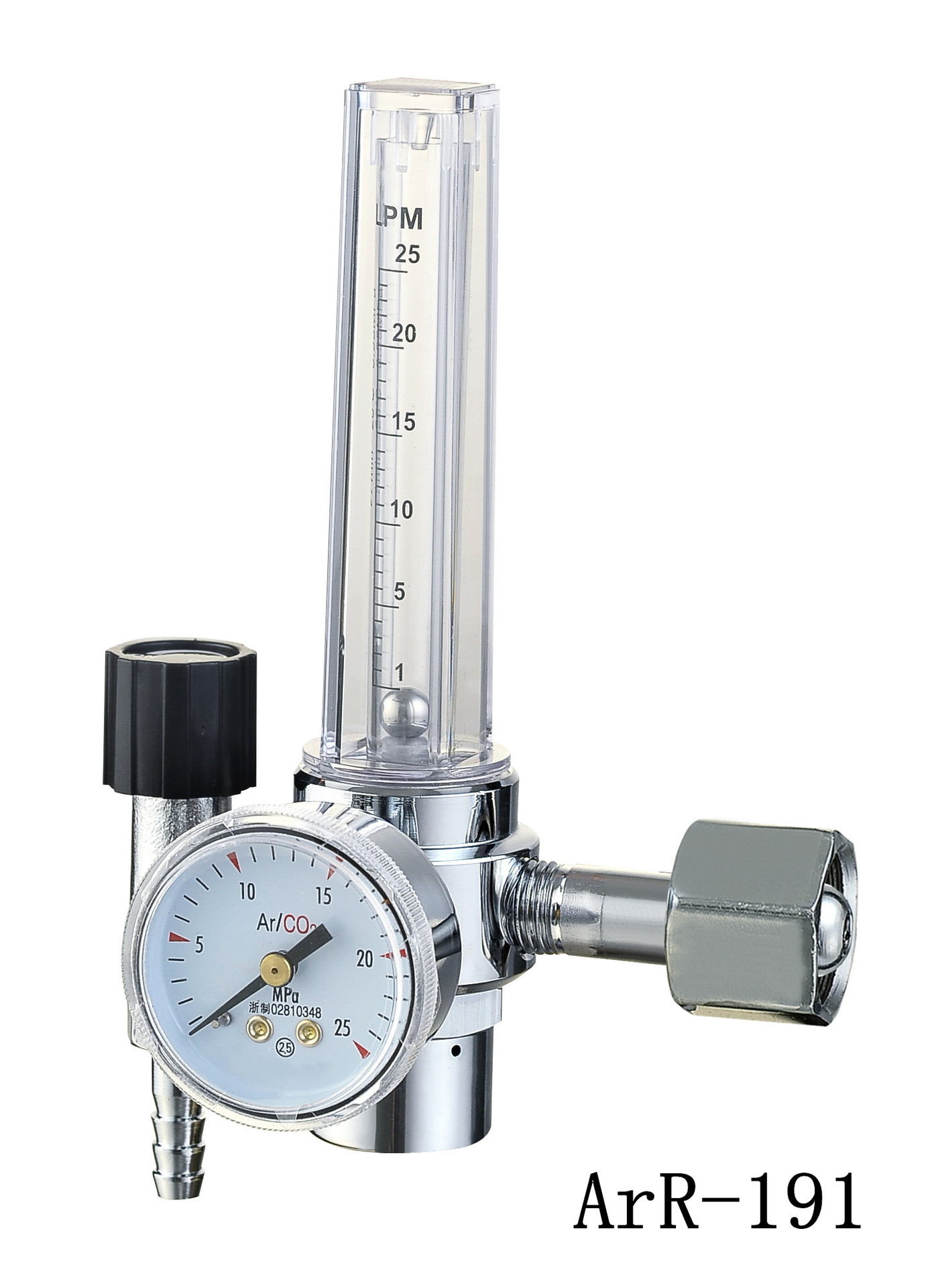 AR191氩气表 氩气减压阀 减压器 外牙 出口型氩气表