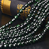 Factory direct selling green sandstone face -to -face DIY crystal loose beads beads Dark Night Ghost Green Sandstone
