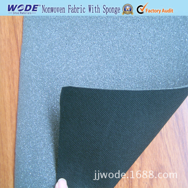 晋江沃德鞋材批发各种颜色无纺布复合海绵 胶水粘性好用于鞋内里