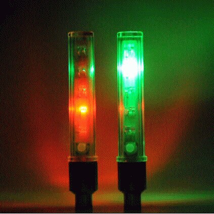 Bicicleta caliente rueda interruptor colorido válvula luz 5led aire boquilla luz montar equipo