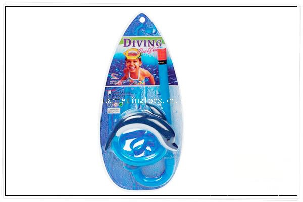 环乐星 卡通潜水镜套装 海豚泳镜面罩 呼吸管 儿童游泳玩具 浮潜