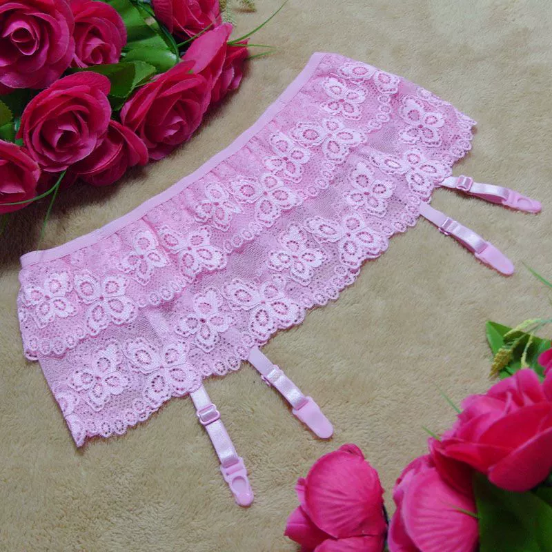 Áo lót ren nữ hai lớp gợi cảm + thong + vớ dài ống ren nữ ba mảnh