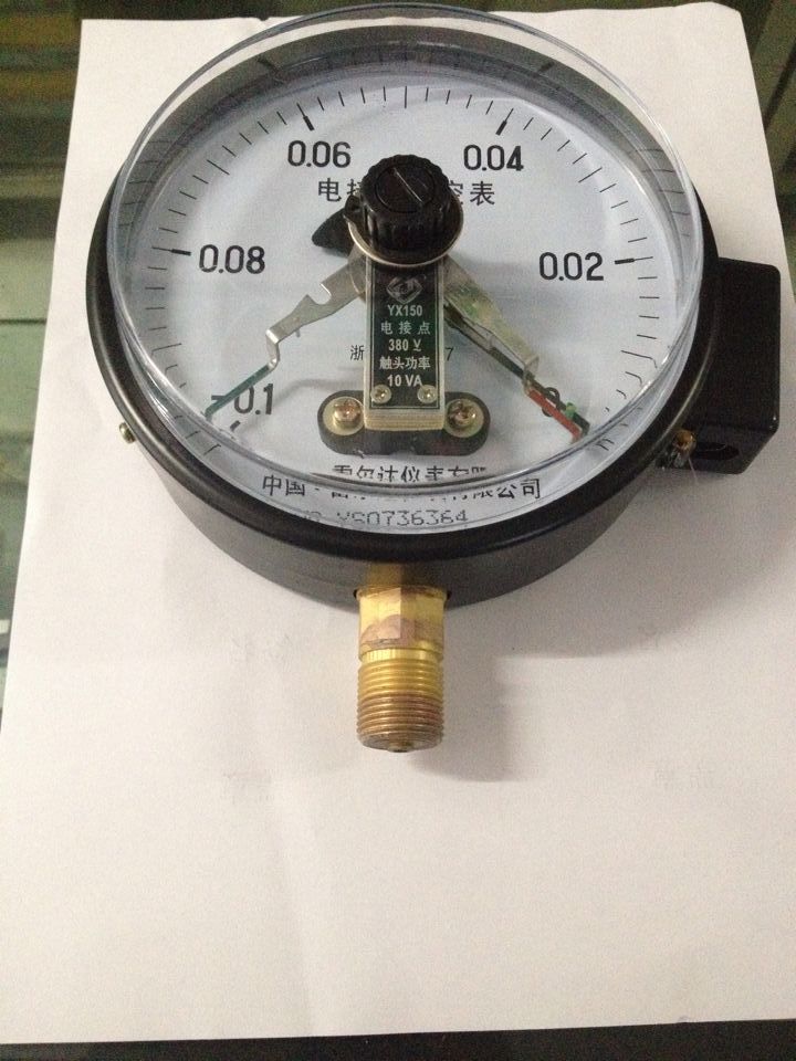 雷尔达 电接点真空表 150MM YXC150 -0.1-0MPA  4分牙