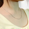 Accessory, bar, platinum necklace, wholesale