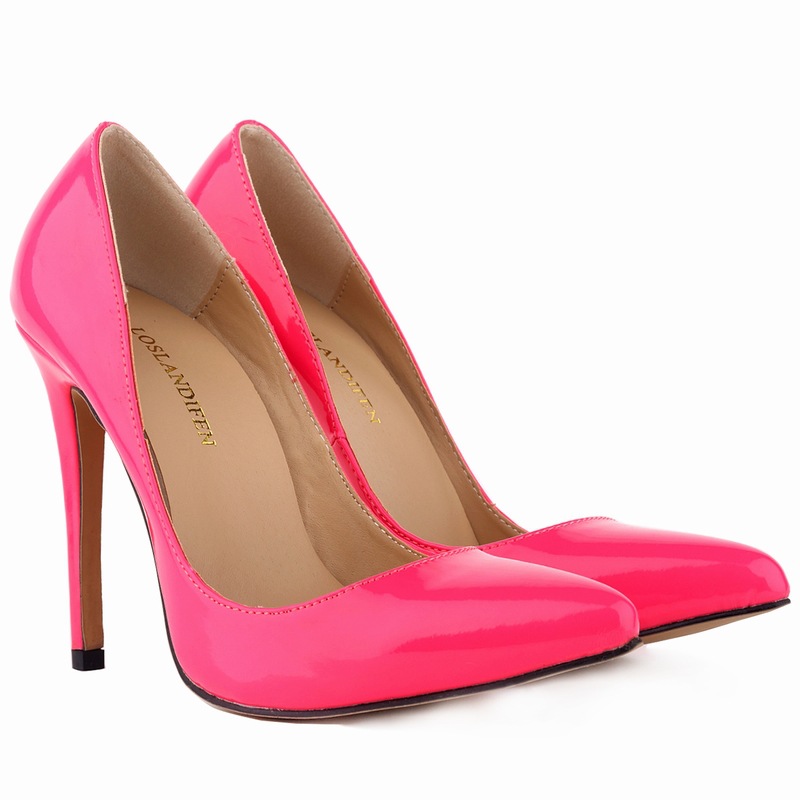 302-1 spring and summer, European and American stations, lacquer, candy, color, tangle, high heel, women's wedding banquet, single shoes.