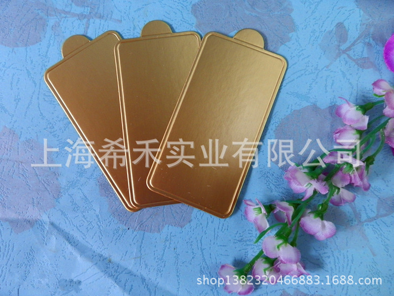 小蛋糕垫/甜品托/金卡纸 金色 长方形蛋糕底垫 100只/件