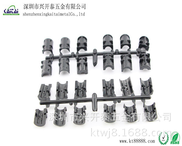 厂家直销 塑胶全套线卡 黑色