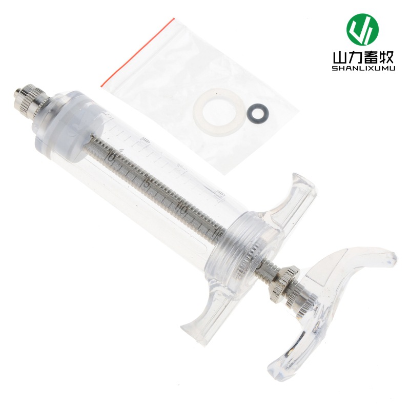 20ml de exportación de plástico de exportación de acero jeringa 50ML30ML jeringa cabeza de cobre veterinaria 10ml jeringa de inyección