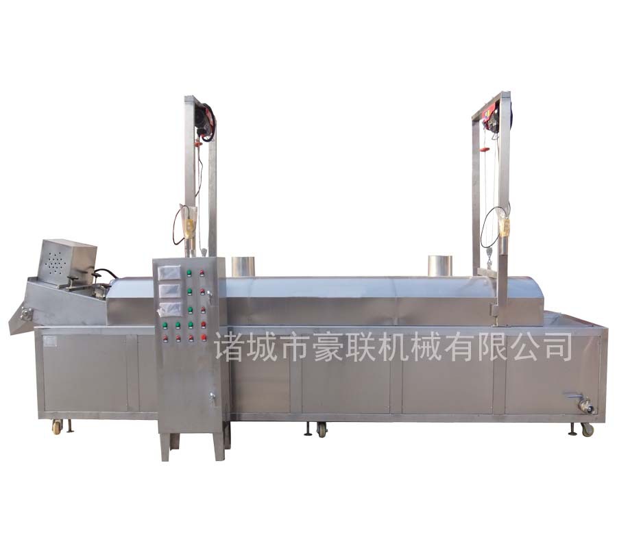 供应油炸鸡排、鸡米花加工设备||休闲食品油炸线