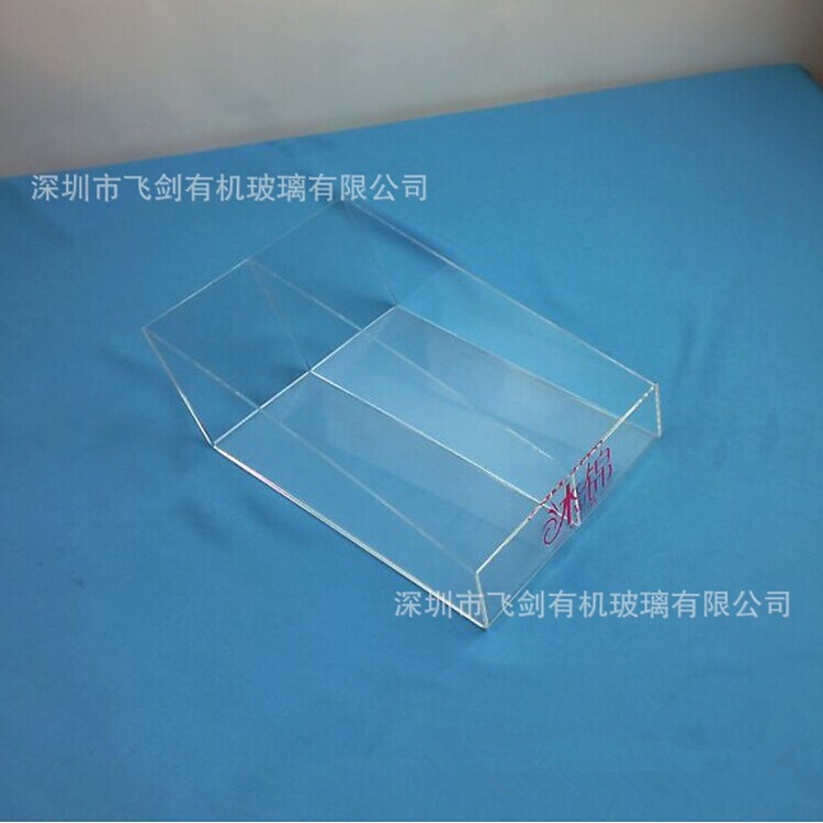 厂家放置单片包装斜度有机玻璃湿巾展示架 亚克力湿巾展示架