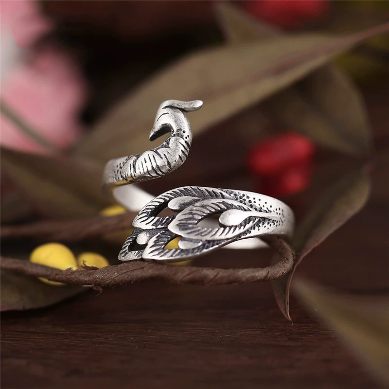 Эthnic три-dimensional retro ring, этнический стиль, простой и элегантный дизайн, на указательном пальце, прямая поставка с завода, оптовая