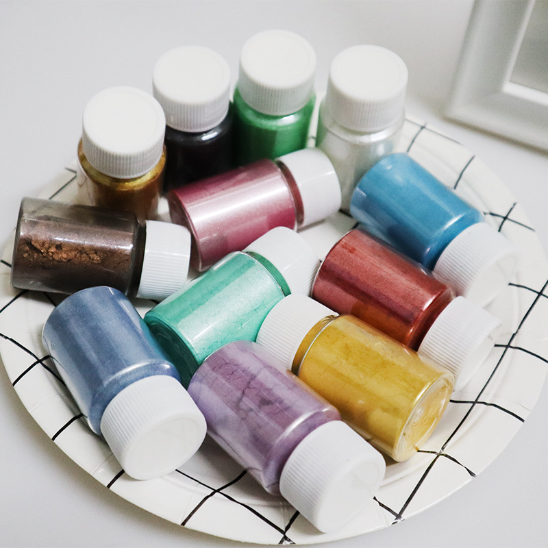 Magic Pearlescent Powder Mica Powder Glitter Slime Pearlescent Powder DIY Crystal Drops Gum Tone Filler Pigment