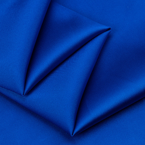 Elastomeric polyester plain weave charmeuse fabric, high stretch satin matte fabric for modern sleepwear and cheongsam lining apparel fabric.