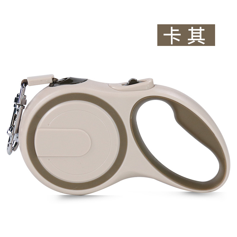 Correa retráctil automática para perros, disponible en stock, entrega rápida, correa de poliéster bicolor a prueba de explosiones, suministros para mascotas al por mayor