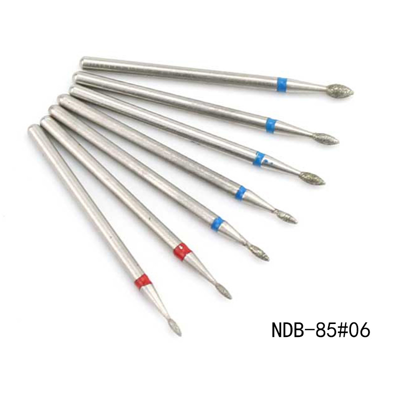 Herramientas de uñas de dedo 7 piezas traje de plata cabeza de molienda de acero de tungsteno diamante removedor de uñas máquina de molienda cabeza de molienda