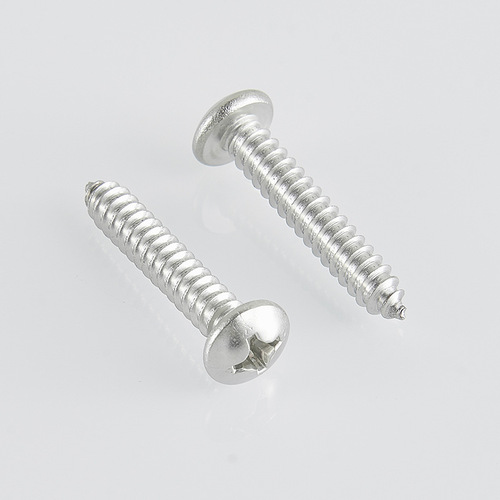 Source manufacturer 304 stainless steel cross pan head self-tapping nail PA round head GB845 self-tapping wholesale self-tapping