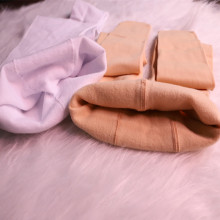 儿童肉色打底裤九分加绒中厚秋女童肤色薄绒连裤袜白色舞蹈袜演出