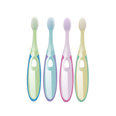 【Strictly Selected】4 Pack Children's Baby Toothbrushes with Soft Small Bristles, 3-6 Years Old Anti-Slip Handle Candy Colors Cute Manufacturer