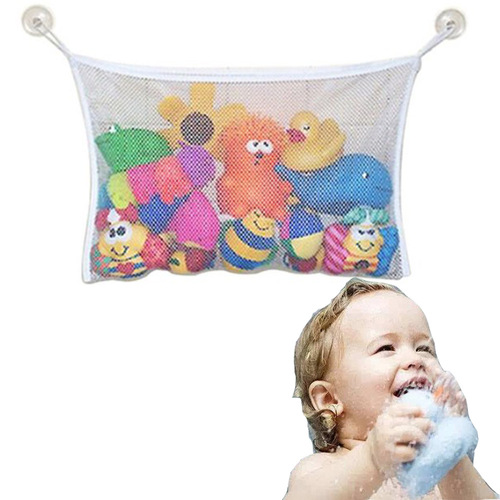 Cross-border children's bathroom mesh bag shower toys bag water play toys storage bag bathtub hanging bag